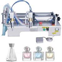 Commercial Semi-Automatic Pneumatic Liquid Wine Double-Head Filling Machine Stainless Steel Piston Beverage Filler Juice Package