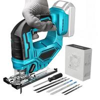 20V 65mm 2900RPM Cordless Jigsaw Electric Jig Saw Portable Multi-Function Woodworking Power Tool for