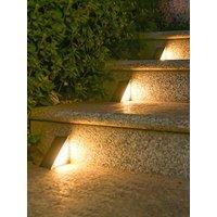 8Pcs LED Solar Step Lights, Waterproof Outdoor Stair Lights, Solar Deck Lights Outdoor Solar