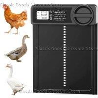 Automatic Chicken Coop Door Intelligent Timer Electric Aluminum Timing Opener Auto Chicken Door Farm Automatic Management Tool