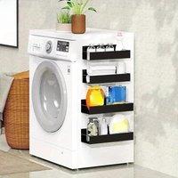 2pcs Magnetic Storage Shelf Household Kitchen Refrigerator Washing Machine Side Hanging Storage