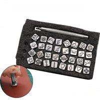 Leather Stamping Printing Tools Kit Alloy Stamp Punch Metal Stamp Set For Leather Seal Carving Craft Tool Animals/ Smile face