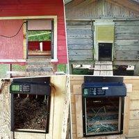 Chicken Door Automatic Opener With Timer Metal Aluminum LCD Waterproof Chicken Coop Door Accessorie