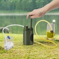Outdoor Water Purifier Pump 3-Stage Water Filter 0.01 Micron Emergency Portable Water Filtered for