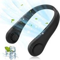 Fan 1800mAh Portable Neck 3 Gear Cooling Hanging Fan Rechargeable Air Cooler Mini Summer Sport Fan for Outdoor Indoor