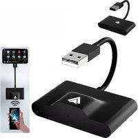 Wireless CarPlay Adapter For Wired To Wireless Andriod Auto Dongle BT5.0 2.4G&5G WiFi with USB C OTG Converter for IOS Android