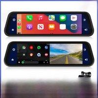 Dash Camera 4K CarPlay Mirror Monitor Android Auto Navigation Touch Screen Rear View Video Recording Car DVR Voice Control