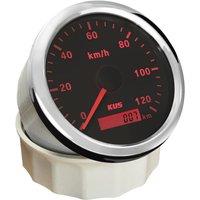 KUS Auto Modified Speed Gauges 85mm 0-120Km/H Display GPS Speedometers Marine Speed Charts with Antenna for Car Bus Truck Vessel