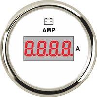 Digital Amp Gauges Modified 52mm 0-150A Ampere Meters Vehicles Waterproof Ammeters White Current Devices with Shunt 75mV Signal