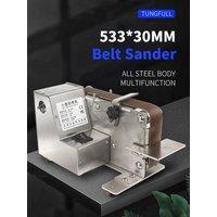 Belt Sander Mini Electric Polishing Machine Desktop Sanding Belt Sander Variable Speed Fixed Angle Sharpening Machine