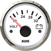 KUS Tuning Instrument Panel Voltmeters 52mm Volt Meters 18-32v Voltage Meters Volt Gauges for Auto Motor Homes Truck Boat Vessel