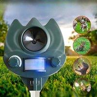 Animal Repeller Ultrasonic Sonic Rodent Repeller Scare Cats Dog Fox Fright Repeller Scare Birds