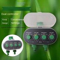 Ball Valve Electronic Automatic Watering Two Outlet Four Dials Water Timer Garden Irrigation