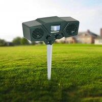 Eco-friendly Dog, Cat Repellent Dual Speaker Ultrasonic Repeller Animal Pest Control for