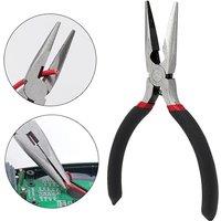 5inch Carbon Steel Needle Nose Pliers Jewelry Making Hand Tool Black