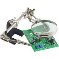 3X Zoom Desktop Magnifying Glass With Clip Lens Magnifier For Cell Phone SMD Soldering Repair