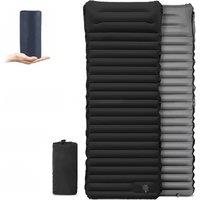 Outdoor Inflatable Mattress with Pillow Ultralight Thicken Sleeping Pad Splicing Built-in Pump Air