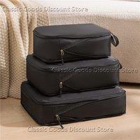 3Pcs/Set Travel Compressible Packing Multifunction Travel Storage Bag Waterproof Suitcase Nylon