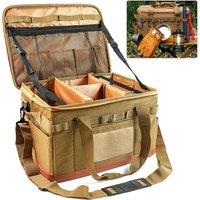 30L Camping Cooking Utensil Organizer Large Capacity Hard Picnic Storage Bag Detachable