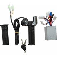 Electric Bike Bicycle Scooter Accessories Motor Brushed Controller & Throttle Twist Grip 24V 36V 48V
