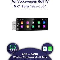 1 Din Car Radio Android for VW Volkswagen Golf 4 IV MK4 Bora 1999-2004 6.86 Screen Stereo Carplay Auto Multimedia Head Unit GPS