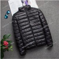 New Brand Autumn Winter Light Down Jacket Men's Fashion Hooded Short Ultra-thin Lightweight Youth