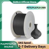 SUNLU 5KG/Roll Large Roll PLA/PETG/PLA+ 3D Printer Filament-Moisture-Proof,Tangle-Free,Perfect For Long Prints From US/UK/EU/AU