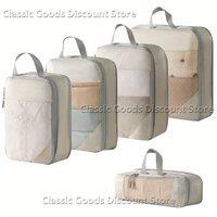 5Pcs/Set Compression Packing bags for Suitcases Travel Accessories Expandable Packing bags