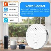 Tuya Smart WiFi Vibration Sensor Alarm Door And Window Vibration Detector 130dB Home Security Protection Alert Works With Alexa