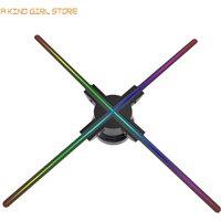 3D Fan Hologram Projector Wifi Display Advertising Logo Light Led Sign Holographic Lamp (80cm or 100cm Optional)
