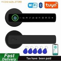 Smart Fingerprint Door Lock Biometric Door Lock with Smart APP Fingerprint Door Knob Remote Control