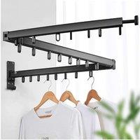 Retractable Cloth Drying Rack Folding Clothes Hanger Wall Mount Indoor Amp Outdoor Space Saving Home Laundry Clothesline