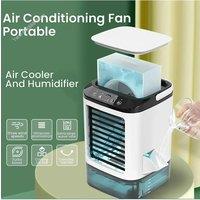 Portable Air Conditioner 3-Speed Small AC Unit Mini Air Cooler 900ML Water Tank Electric Fan With