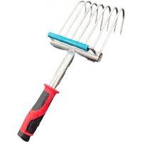 Hand Rake Gardening Tool Garden Rake Soil Tiller Garden Weeding Rake Multi-use Agricultural Straw Hoe Digging Gardening Tool