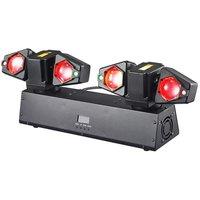Dual Axis Four Arms LED Moving Head Lights 80W RGBW LED Beam Lights Sound Active Strobe Light Stage Laser For Dj Disco Party Bar