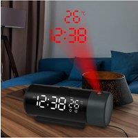 LED Digital Projection Alarm Clock Electronic Alarm Clock with Projection FM Radio Time Projector