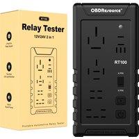 12V 24V Automotive Relay Tester RT100 RT100 4Pin 5Pin Super Relay Tester Diagnostic Tool Automotive Accessories Supports 5 types