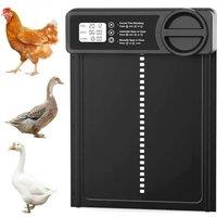 Automatic Chicken Coop Door Intelligent Timer Electric Aluminum Timing Opener Auto Chicken Door Farm Automatic Management Tool
