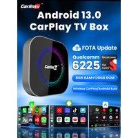 CarlinKit Android 13 TV Box SM6225 8-Cores CarPlay Ai Box Wireless Android Auto For Netflix IPTV For OEM Car Plug and Play