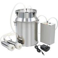 10L Electric Pulsating Cow Goat Milking Machine 220V Cattle Pulse Milking Machine Stainless Steel