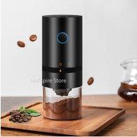 USB-Rechargeable Burr Coffee Grinder - Perfect Portability with Adjustable Settings & Easy