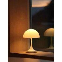 Mushroom Rechargeable Table Lamps 3 Colors Dimming ABS Portable LED Decoration for Night Light