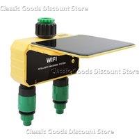 Dual Zone WIFI Solar Irrigation Smart APP Control Automatic Irrigation System Outdoor Water Garden Watering Tool