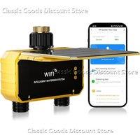 2025 New 2 Outlets Solar Irrigation Timer Smart APP Control Automatic Irrigation System Outdoor