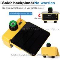 WIFI Smart Garden Water Timer Solar Charging Automatic Sprinkler Timing Outdoor Farm Drip Irrigation