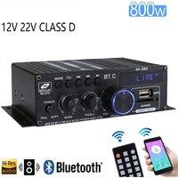 AK380 800W Bluetooth Amplifier HiFi Audio Karaoke Home Theater Amplifier 2 Channel Power Class D