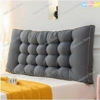Large Headboard Pillow Lounge Sofa Cushion Bed Rest Reading Pillow Lounger TV Reading Lumbar Cushion