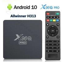 X96Q Pro Smart TV Box Android 10.0 Allwinner H313 Quad Core 2.4G Wifi 4K Media Player 2GB+16GB Google Player X96 Set Top Box