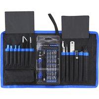 80 in 1 Professional Computer Repair Tool Kit With 56 Screwdriver Bits/Tweezers/Anti-ststic Wrist Strap/Spudger/Sucker/Ruler