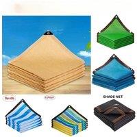 90% Shading HDPE Beige Sunshade Net Garden Plant Shed Shading Sail UV Protection Outdoor Pergola Sun Cover Swimming Pool Awning